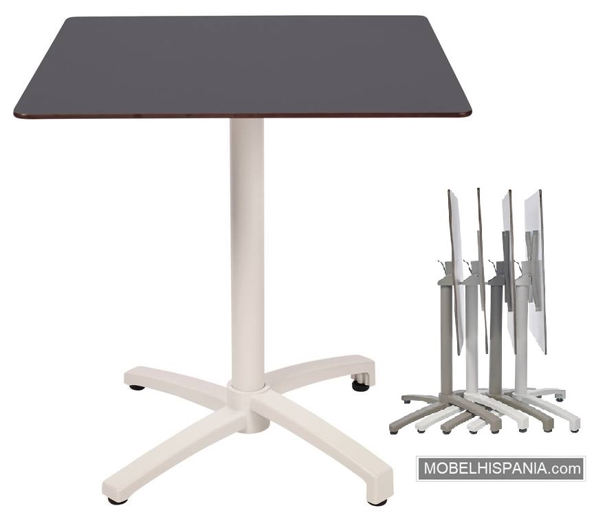 KOS mesa blanca negro