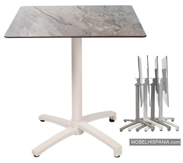 KOS mesa blanca piedra