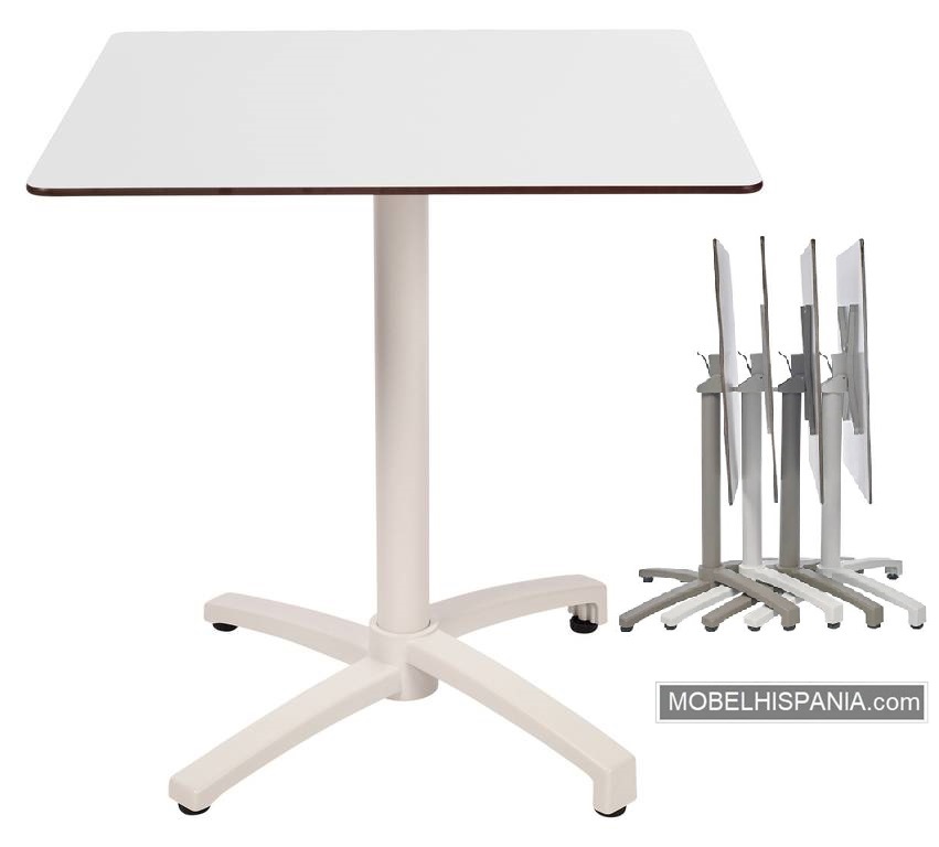 KOS mesa blanca marmol blanco