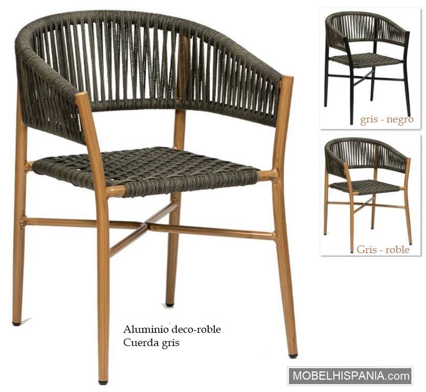 HAVA Sillon gris roble w