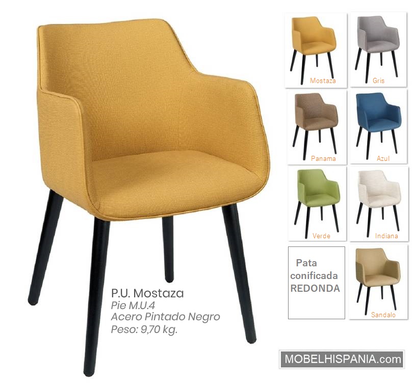 6729 sillon mostaza w