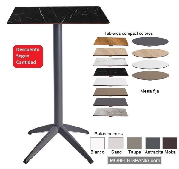 QUATRO HIGH C antracita marmol negro w