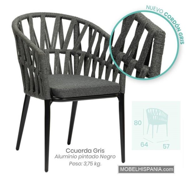 4100 sillon gris negro 3