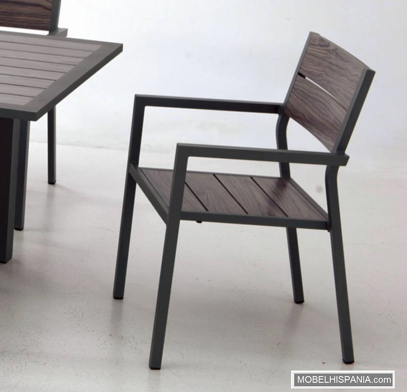 6526 Sillon aluminio gris 5