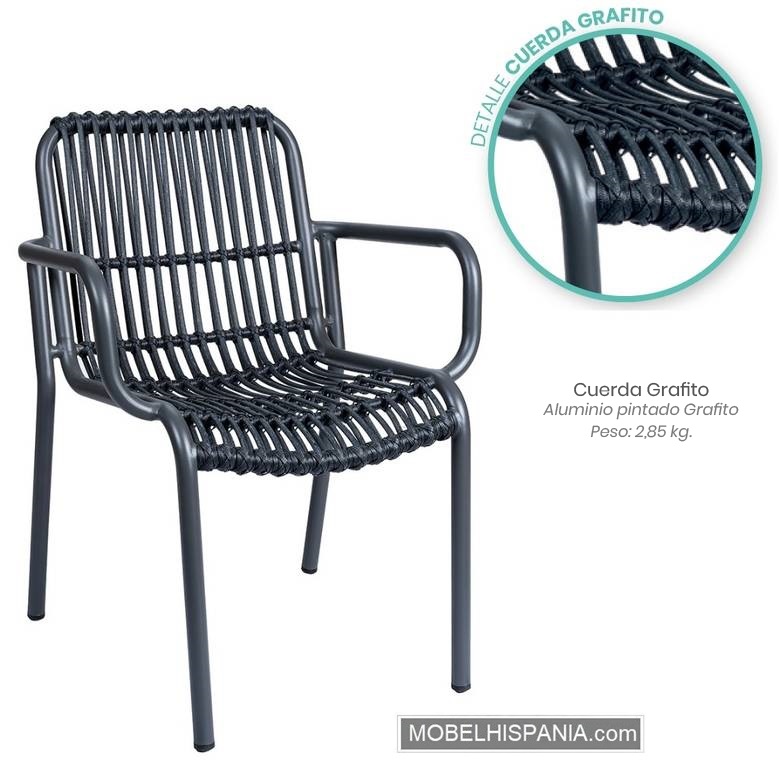 4901 sillon aluminio grafito