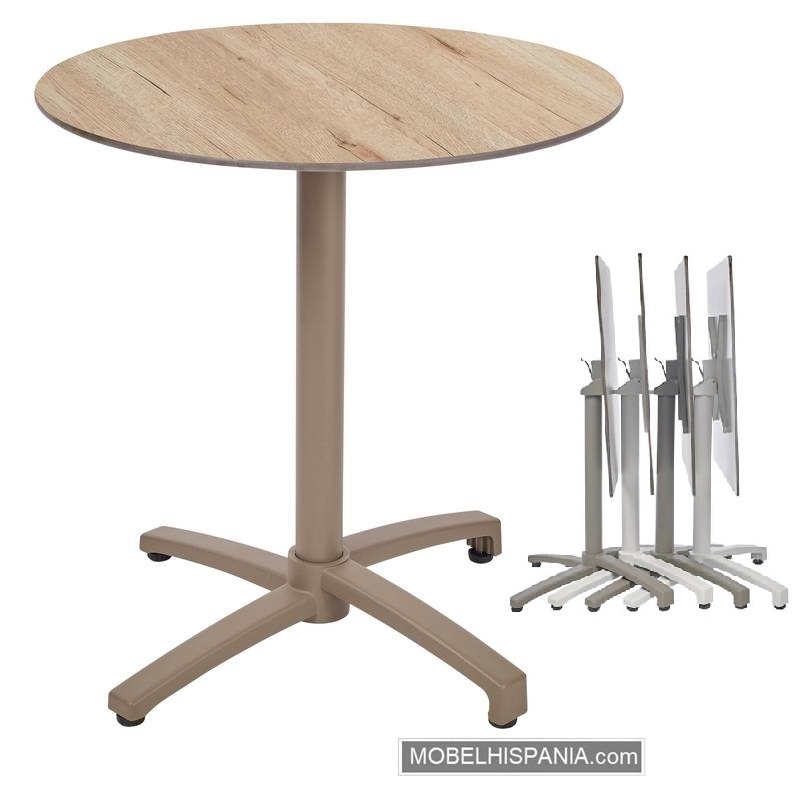 KOS mesa R taupe roble