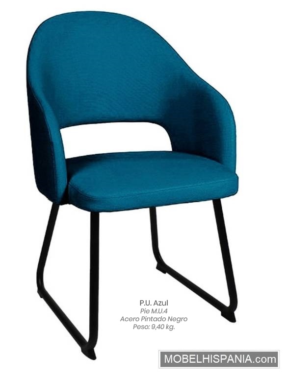 6129 Silla patin azul