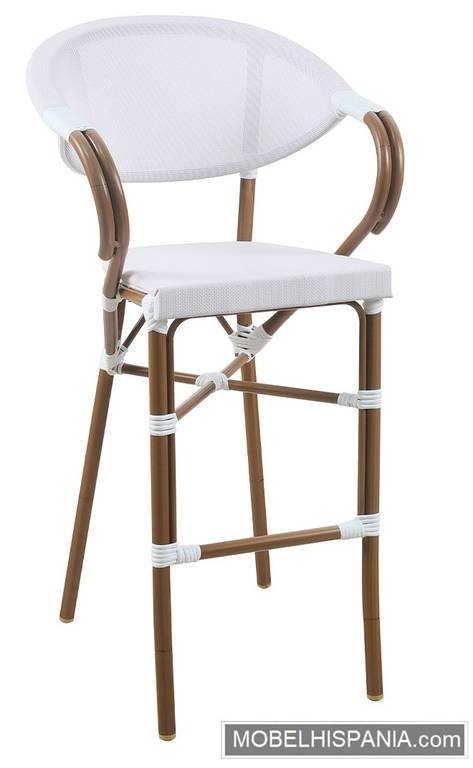 T6357B taburete guam blanco