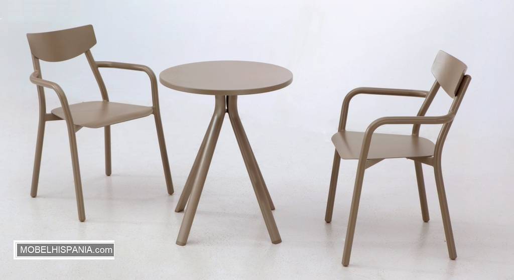 3270C sillon aluminio champangne