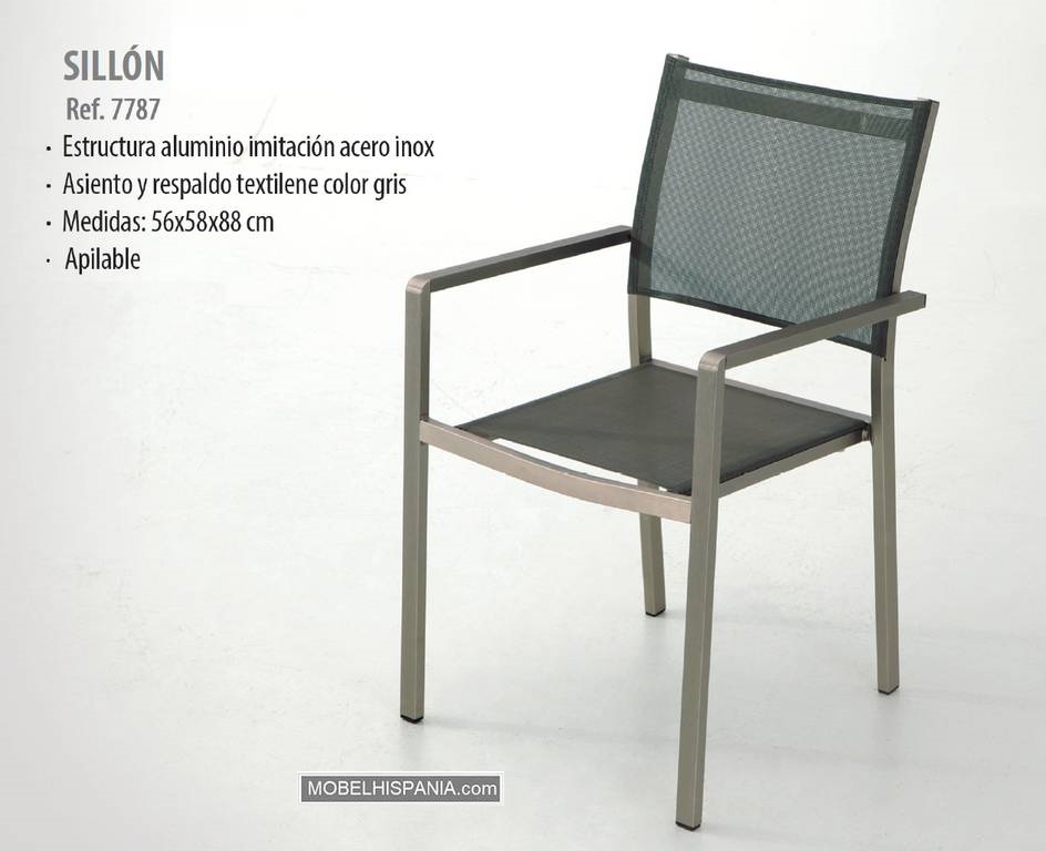 7787 sillon aluminio inox 1