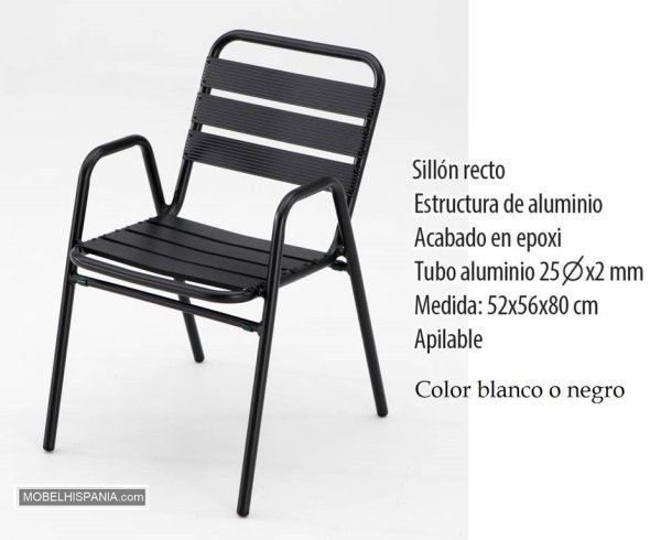 1120A sillon aluminio antracita 4