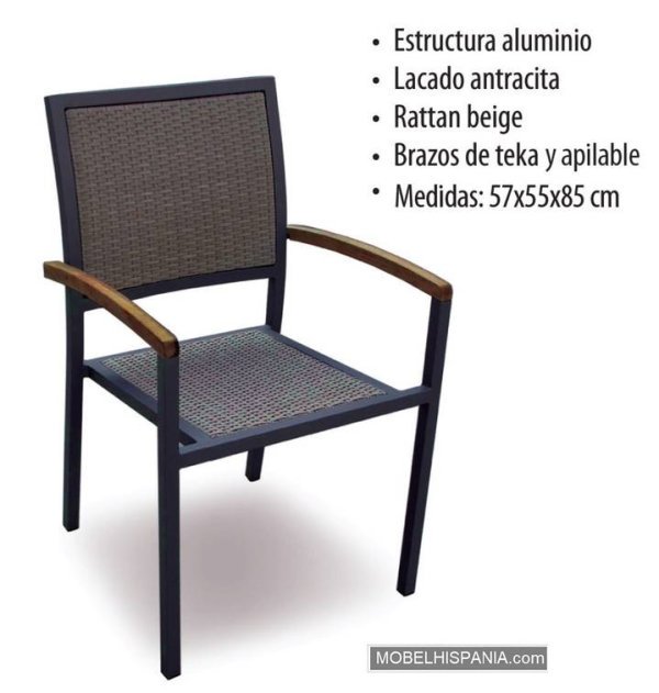 5526 sillon antracita beig 1