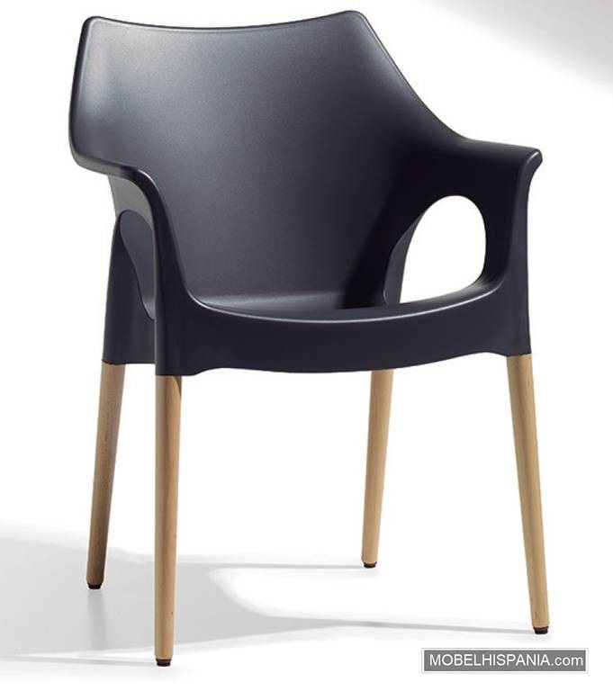 2115 sillon madera antracita