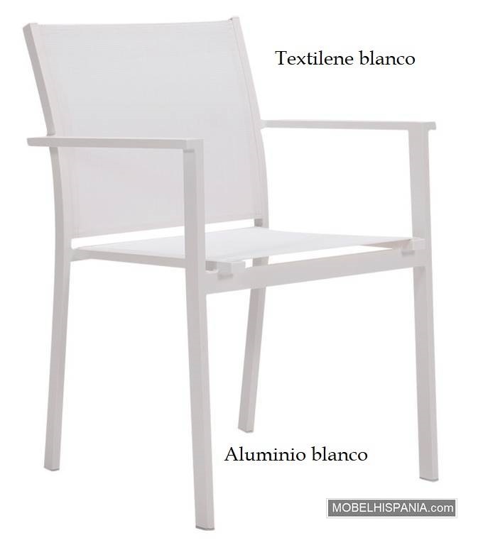 7022 Sillon alu blanco