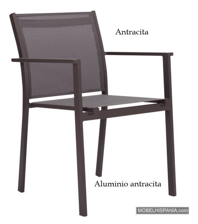 7022 Sillon alu antracita
