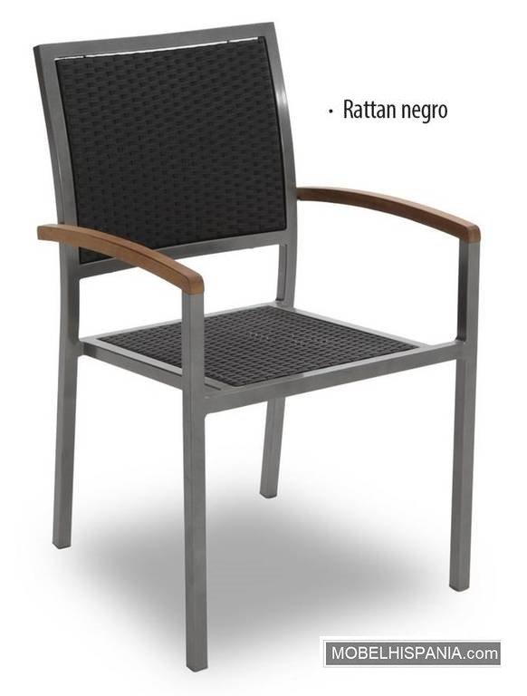 5226 sillon aluminio negro