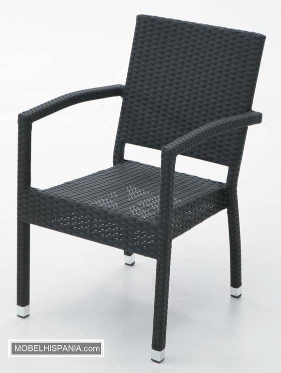 6352N sillon aluminio medula negra