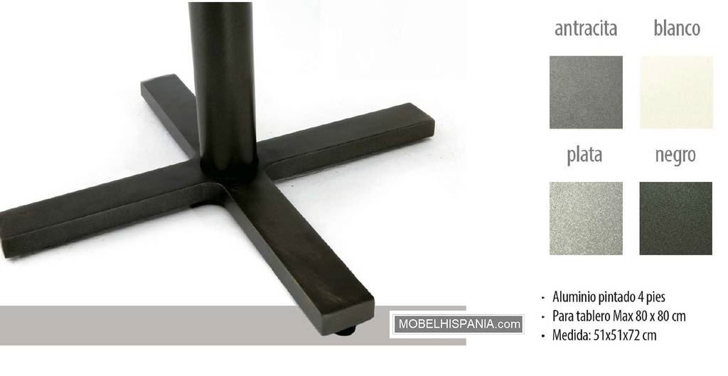 9930-pie-aluminio-color 9930 pie aluminio color