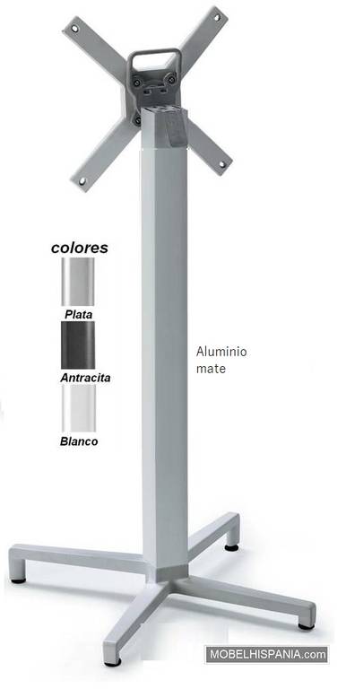5165C pie alto aluminio 1