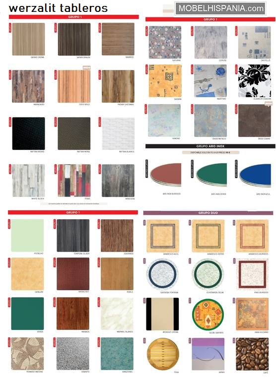 tableros werzalit pf 7
