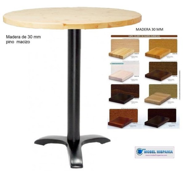 9927 mesa tapa madera