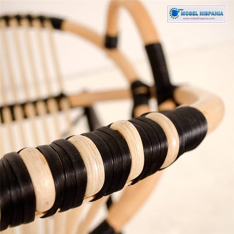 MECA Sillon bambu metal 3