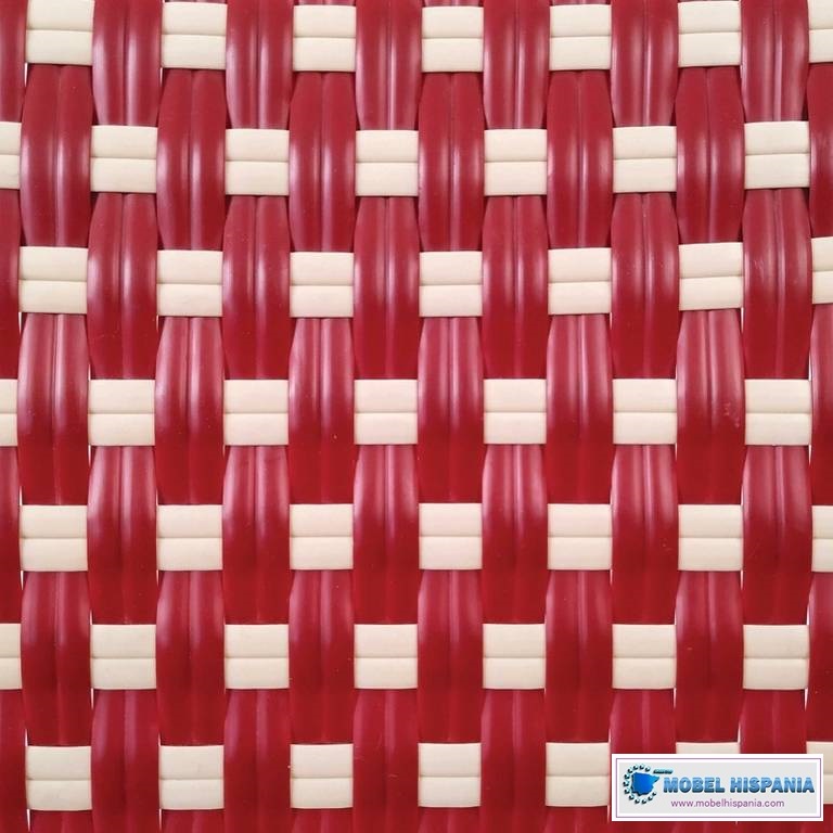 RIVA silla rojo crema3