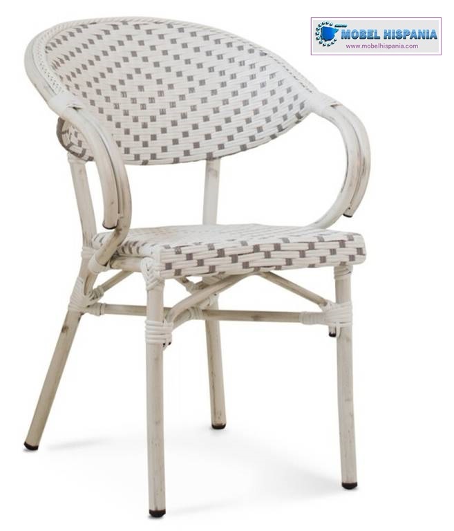 alba sillon alu rattan1