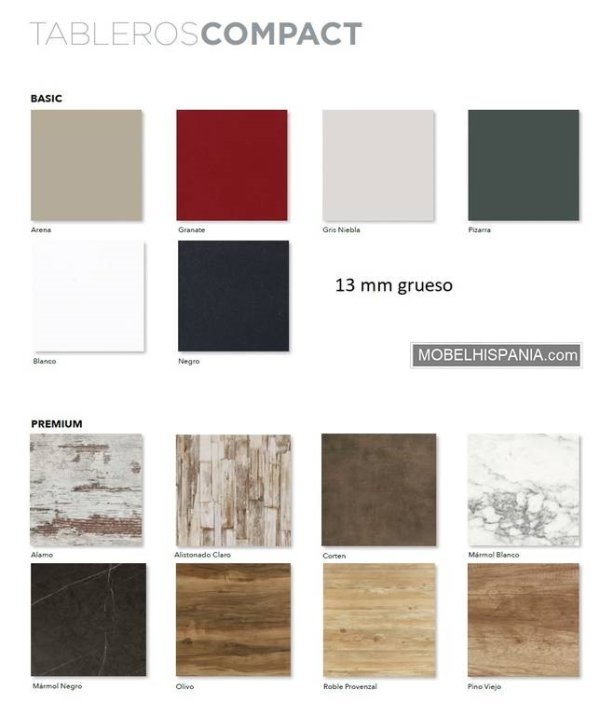 MADERA compacto 13mm 2