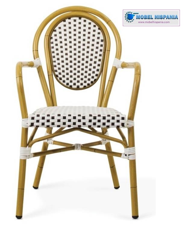 DANTES sillon aluminio bambu