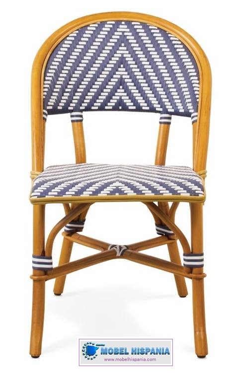 NICOL silla rattan azul1