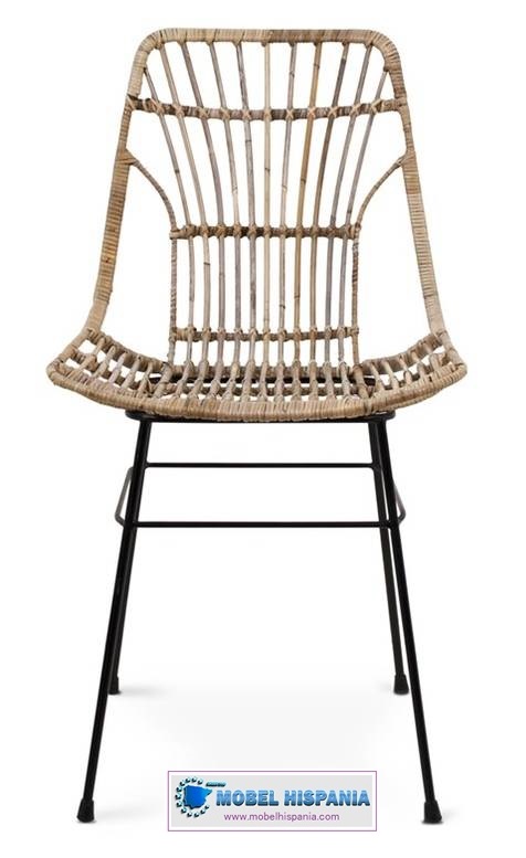 PERALI Silla rattan metal 1