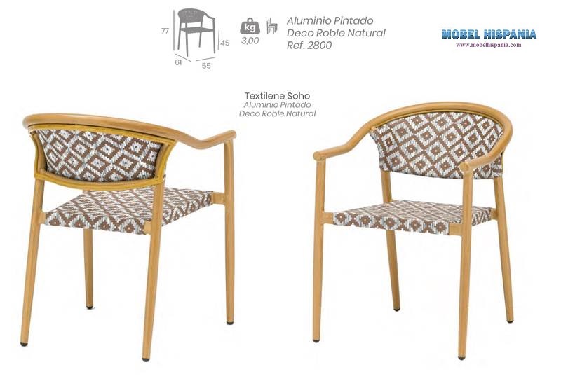 2800 sillon deco Roble Natural textilene soho3