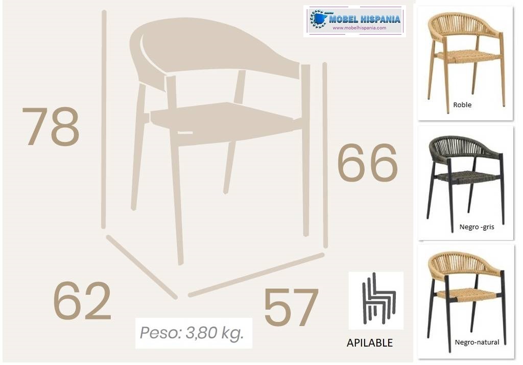 4524 sillon negro Ficha