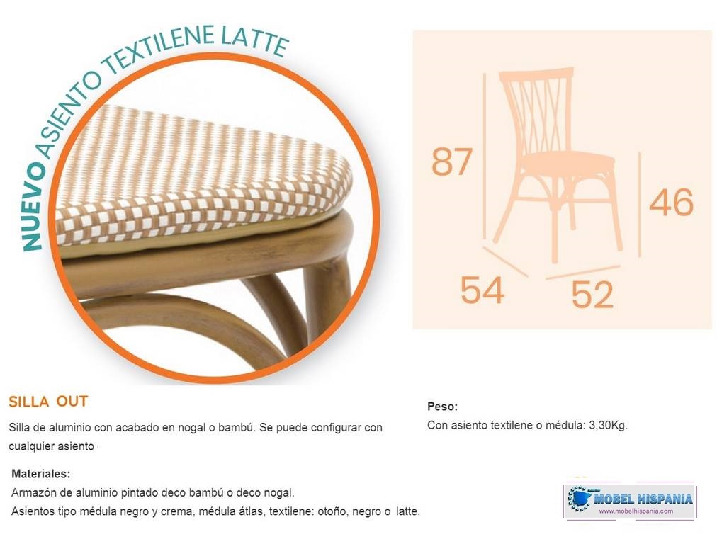 168-silla-aluminio-textiline 168 silla aluminio