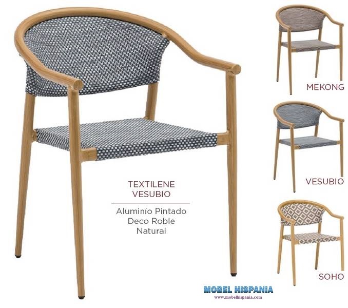 2800 sillon deco Roble Natural textilene versubio