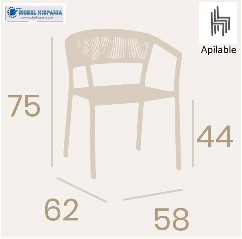 3900 sillon aluminio cuerda 2