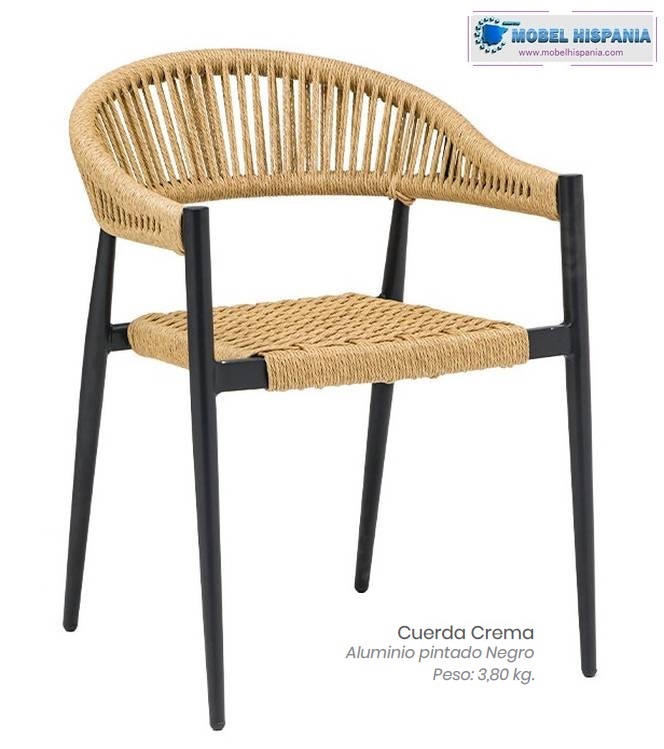 4524 sillon negro cuerda