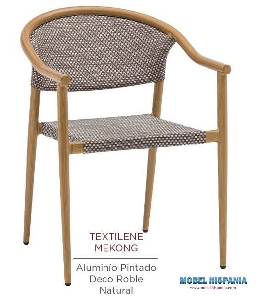 2800 sillon deco Roble Natural textilene mekong