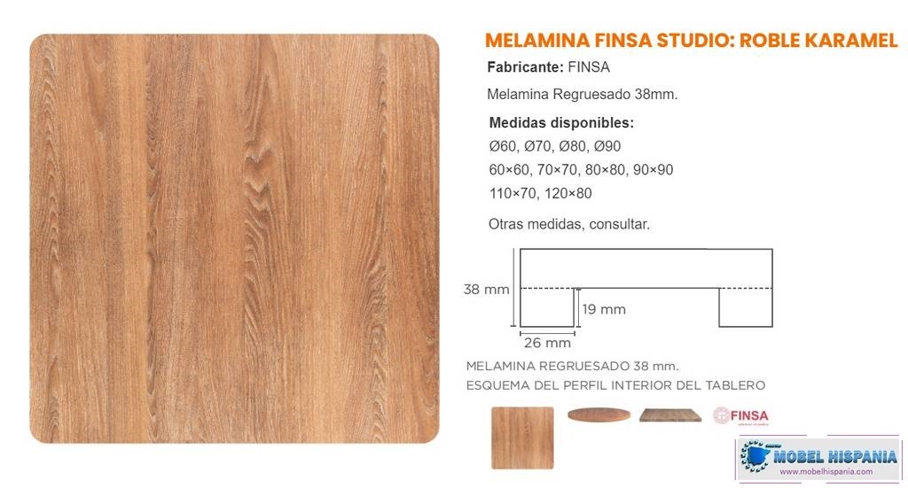 melamina roble karamel 3