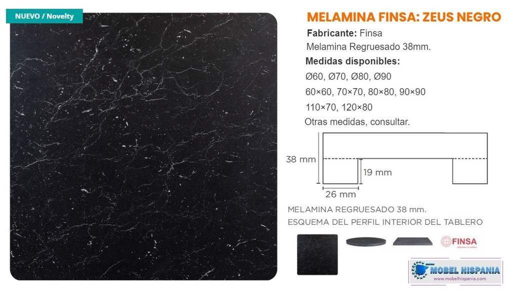 melamina zeus negro 3