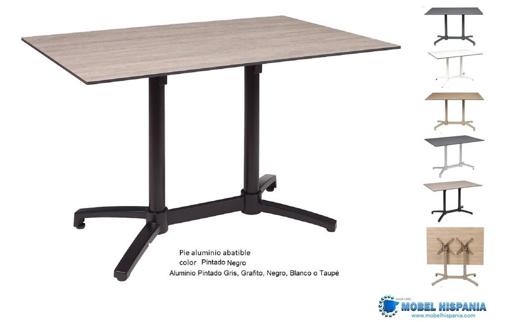 9111 mesa abatible negro