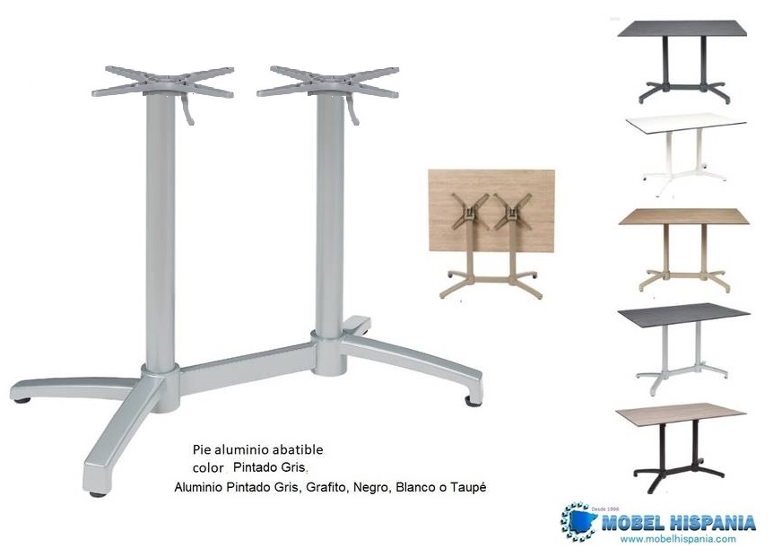9111 mesa abatible gris pintado