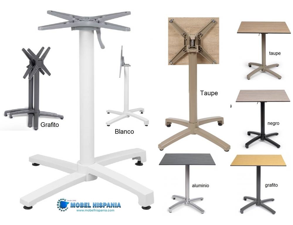 9477 pie abatible alluminio blanco 1