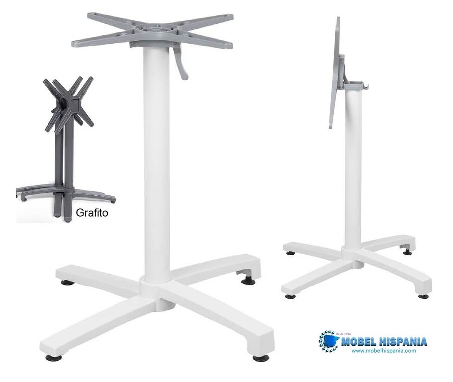 9477 pie abatible alluminio blanco