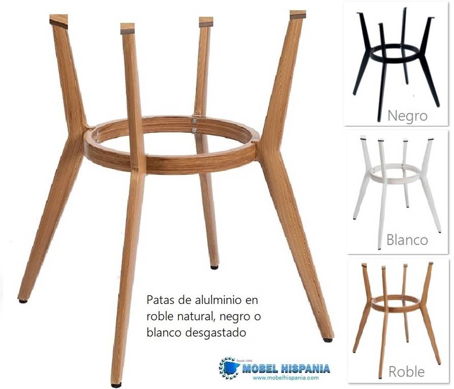 5200-Pies-aluminio-roble-w 5200 Pies aluminio roble w