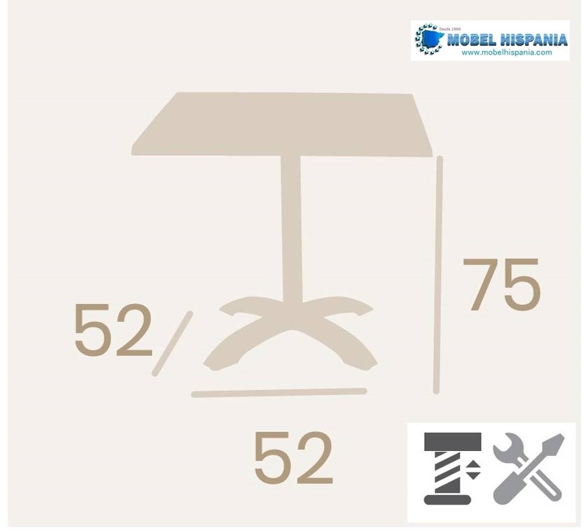 9707 mesa abatible m