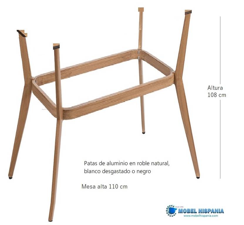 5310 Patas recta alt roble