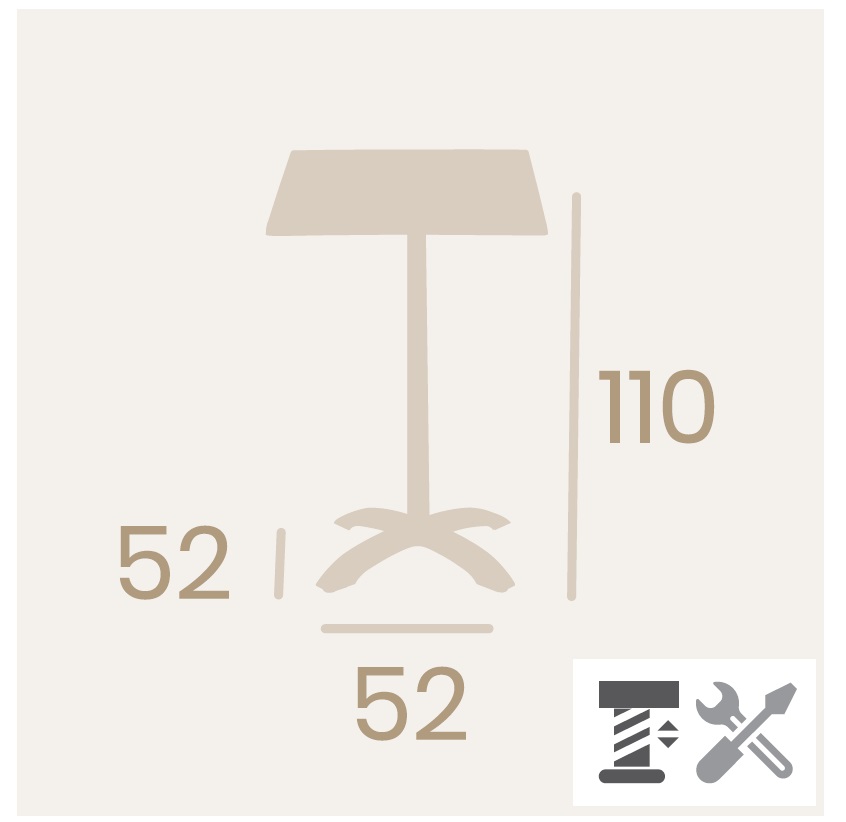 7760AB patas altas abatible m 1