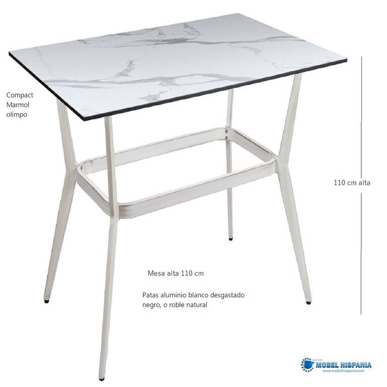 5310 mesa alta rect blanca comp marmol